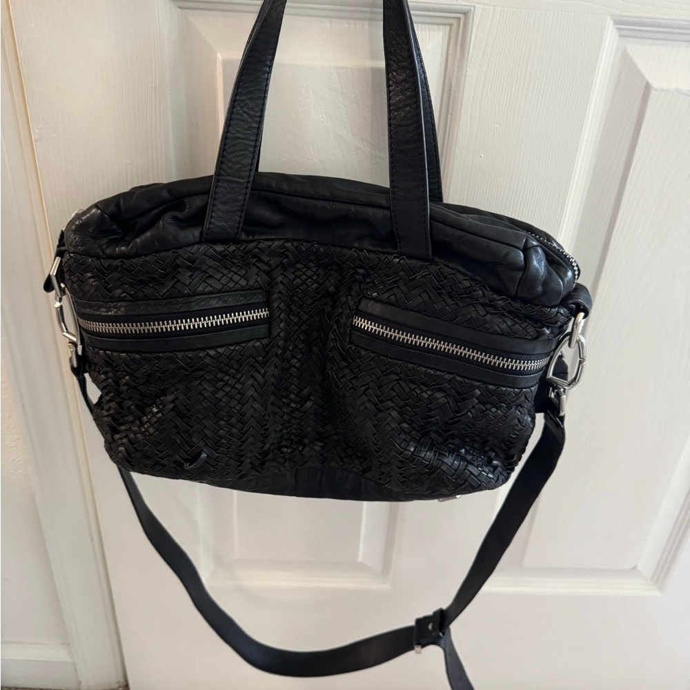 Liebeskind Woven Genuine Lambskin Leather Handbag Shoulder Bag Crossbody